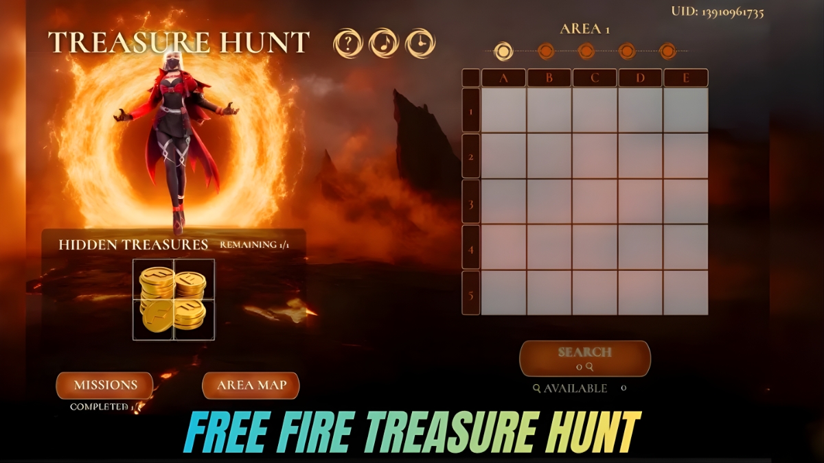 Free Fire Treasure Hunt Event
