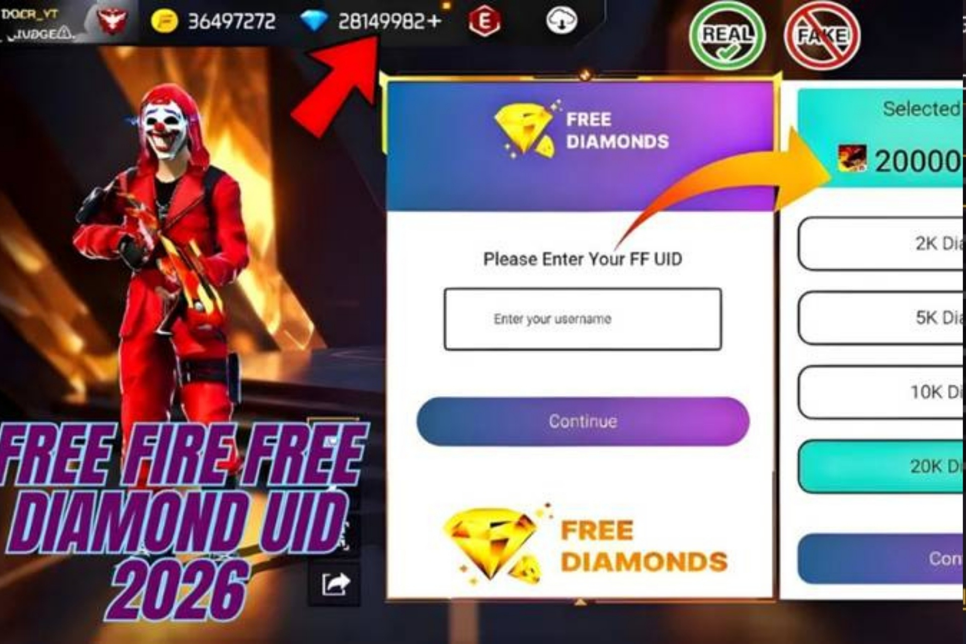 UID से Free Diamond सच या झूठ 2026 की पूरी सच्चाई